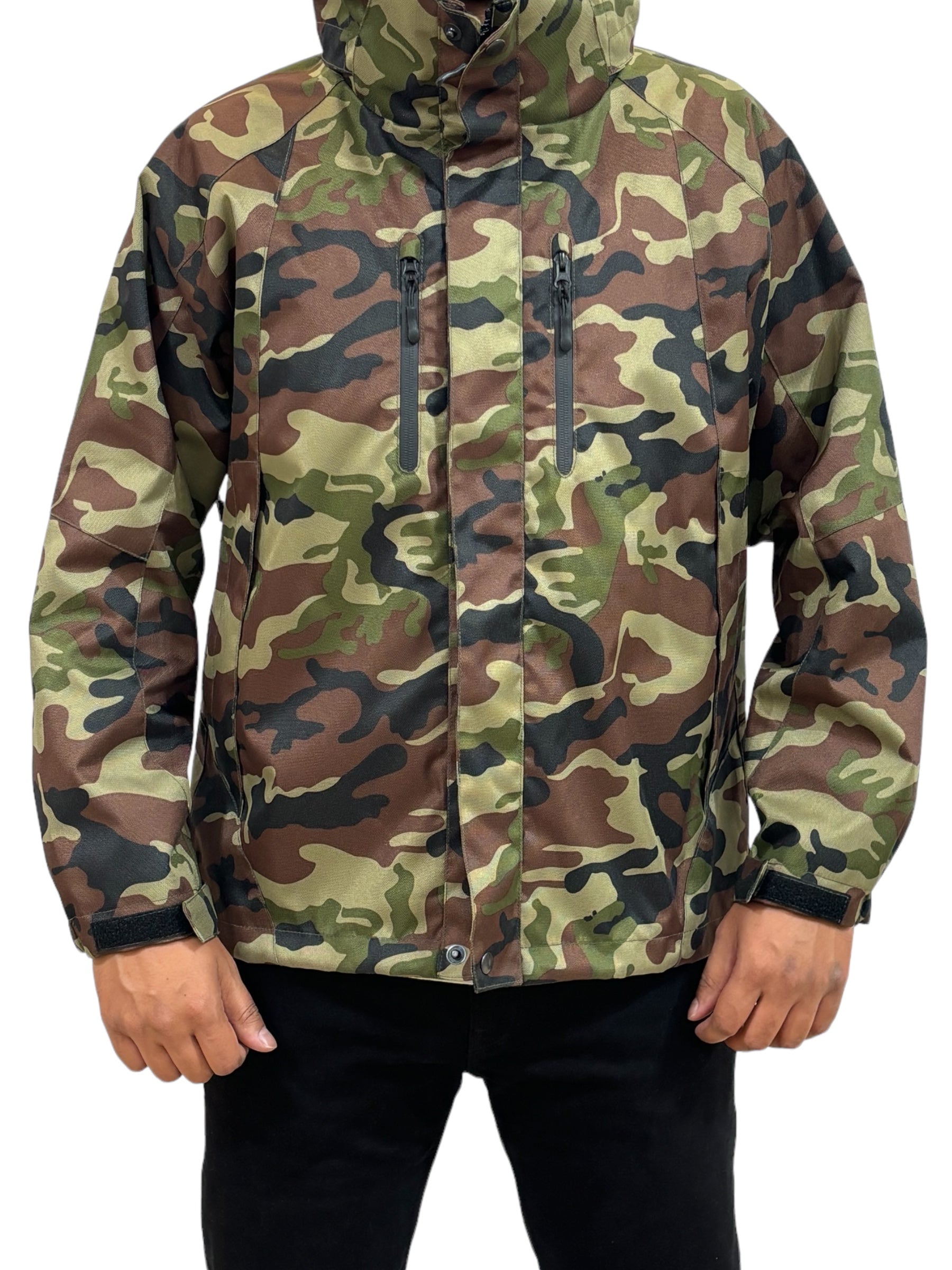 Camo Stealth Hooded Jacket – Street Rider